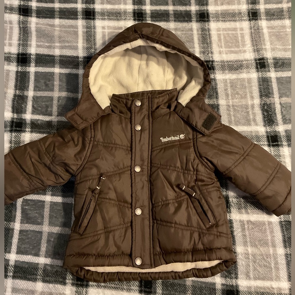 Timberland boy jacket 12M brown